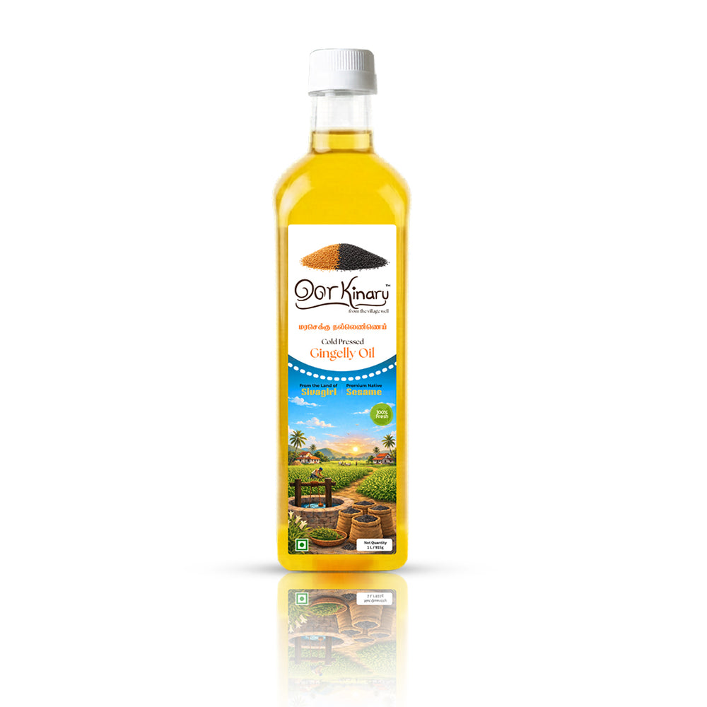 Cold pressed Gingelly/Sesame oil - 1L (Marachekku/Wood pressed)