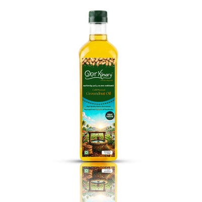 Cold pressed Native Groundnut oil - 1 L (Marachekku/Wood pressed)