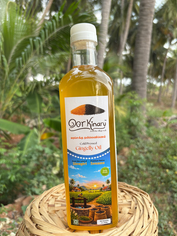 Cold pressed Gingelly/Sesame oil - 1L (Marachekku/Wood pressed)