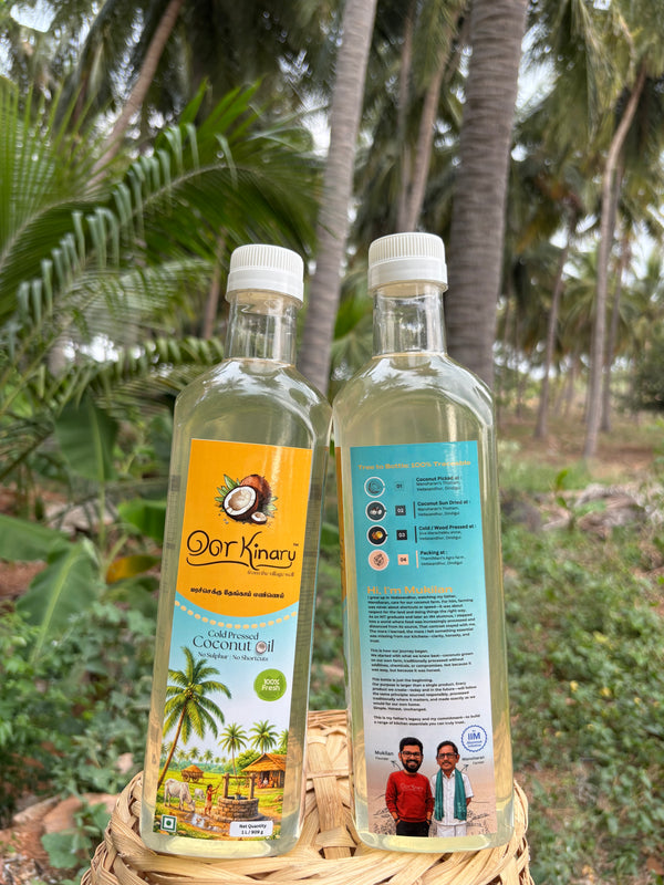 Cold pressed coconut oil - 1L (Marachekku/Wood pressed)