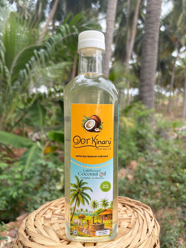 Cold pressed coconut oil - 1L (Marachekku/Wood pressed)