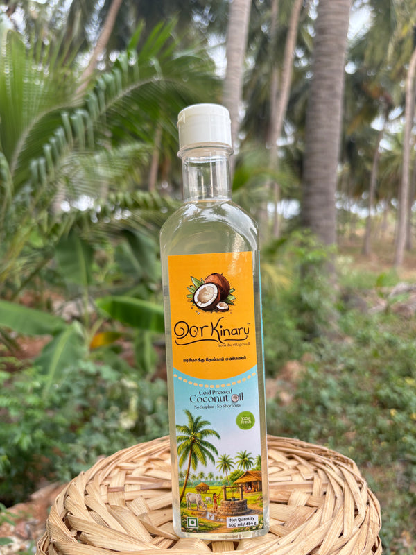 Cold pressed coconut oil - 500 ml (Marachekku/Wood pressed)