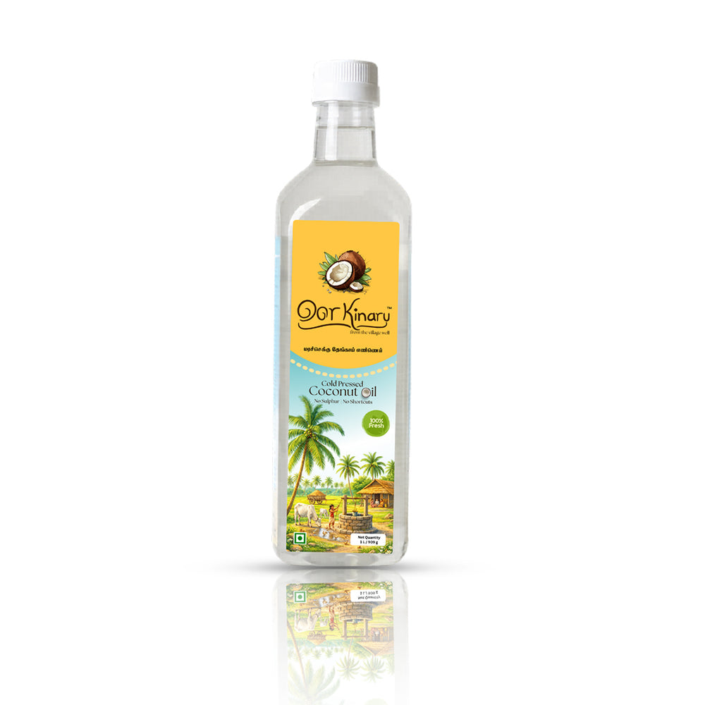 Cold pressed coconut oil - 1L (Marachekku/Wood pressed)