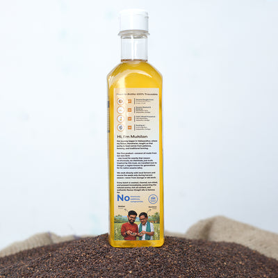 Cold pressed Gingelly/Sesame oil - 500 ml (Marachekku/Wood pressed)